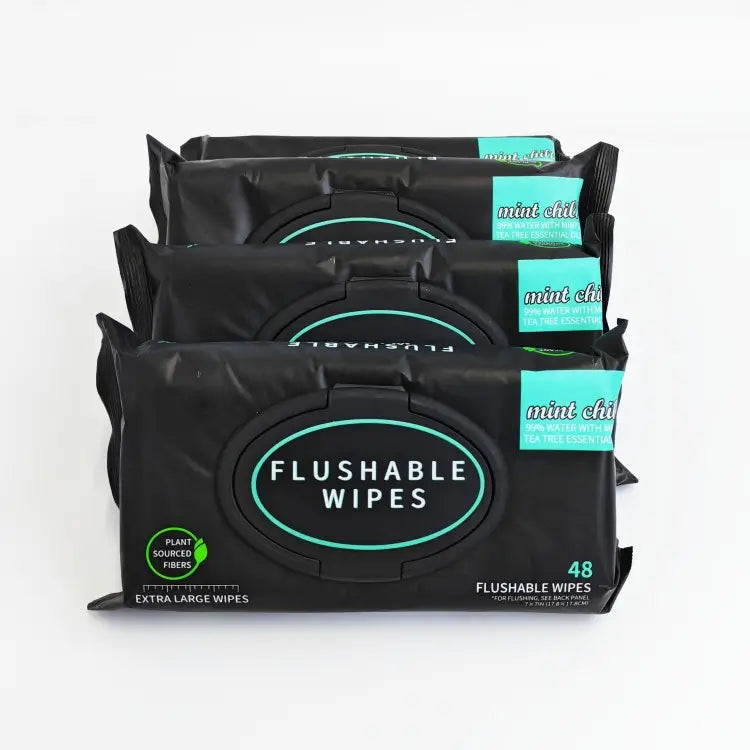 flushable biodegradable wet wipes 48 pack nz
