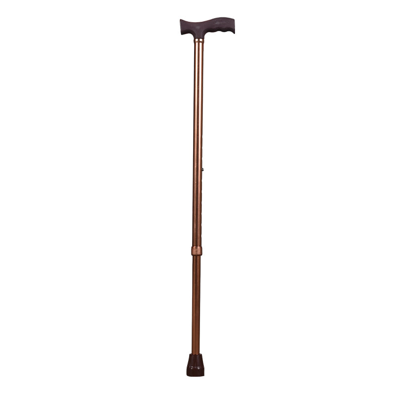 Lightweight adjustable bronze walking cane with ergonomic handle and rubber tip – everyday mobility support from CarePoint NZ
