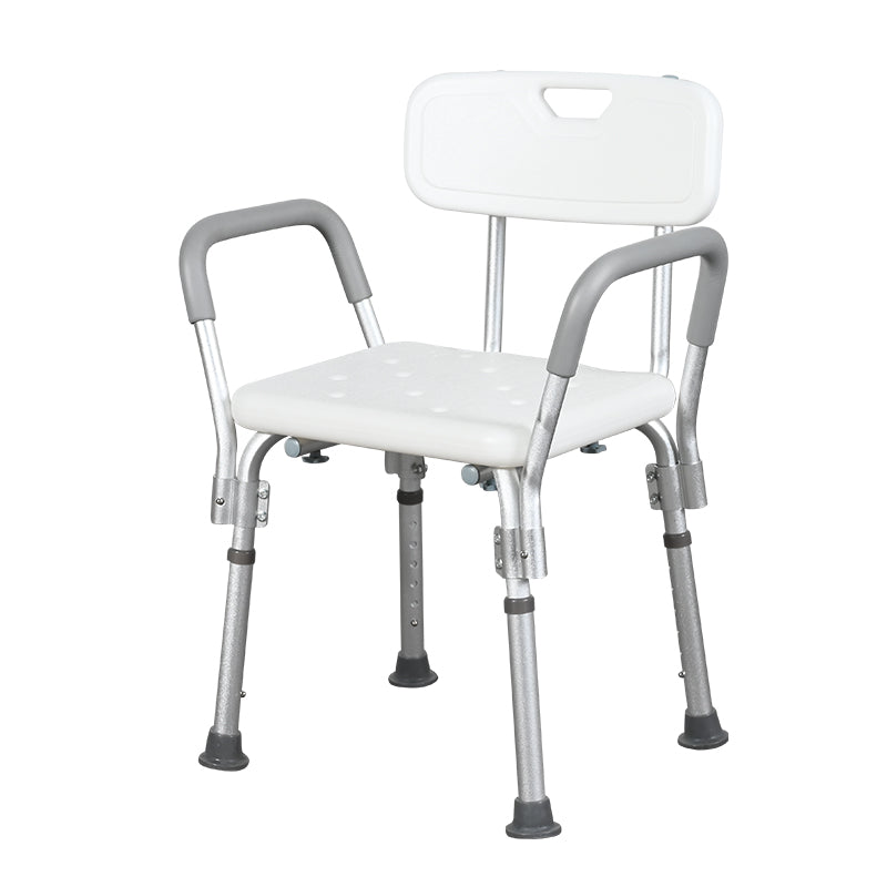 Shower chair for seniors and mobility support, easy to clean seat