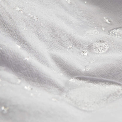 Soft breathable waterproof bed cover with fitted skirt by CarePoint